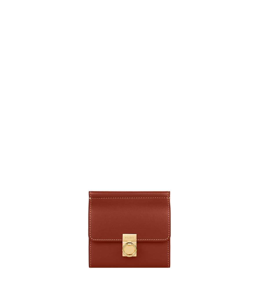 Polène | Wallet - Numéro Sept - Smooth Terracotta