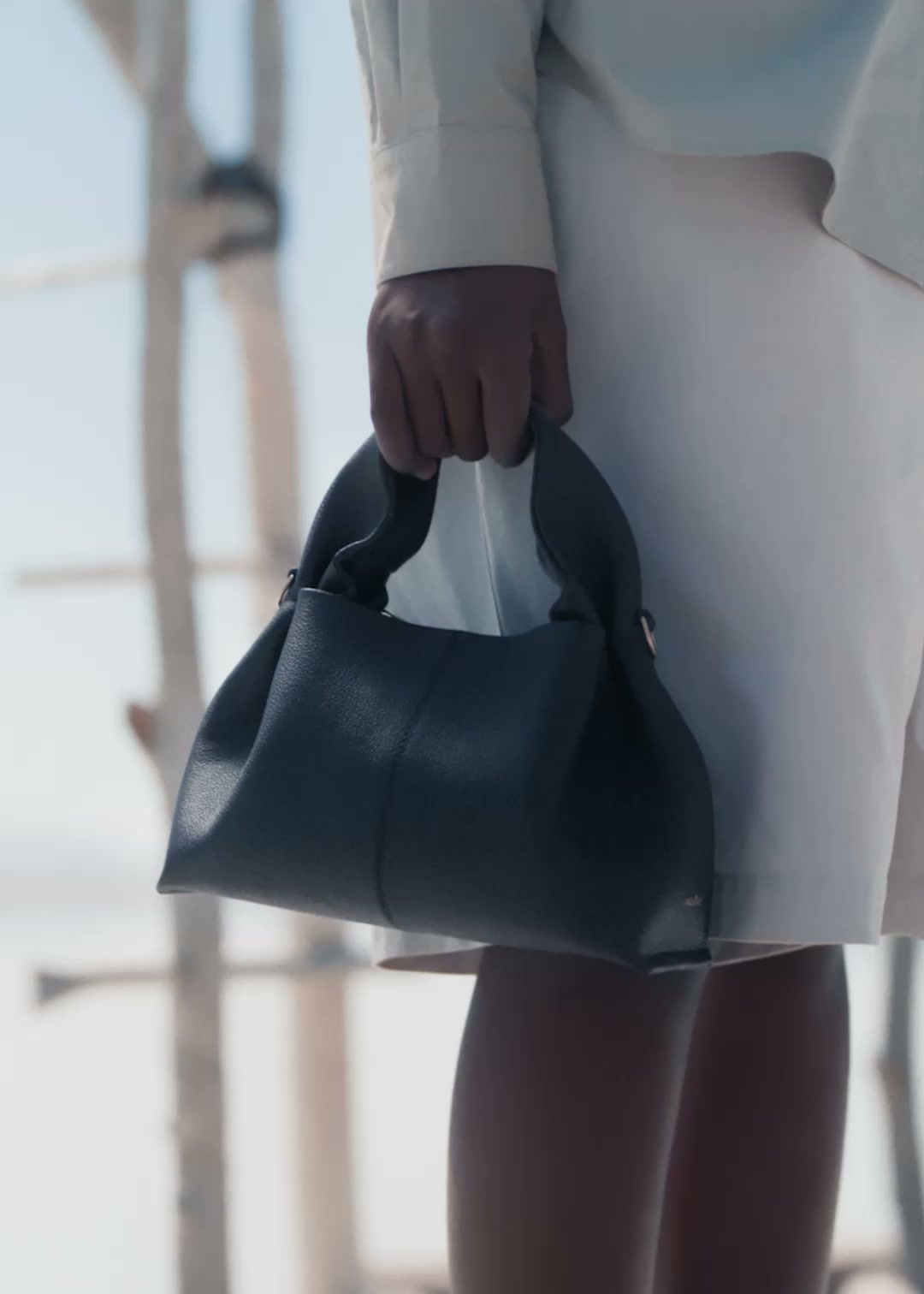 Polène | Bag - Numéro Neuf Mini - Textured Black – Polène EU